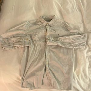 All Saints Light Gray Button Down XXL